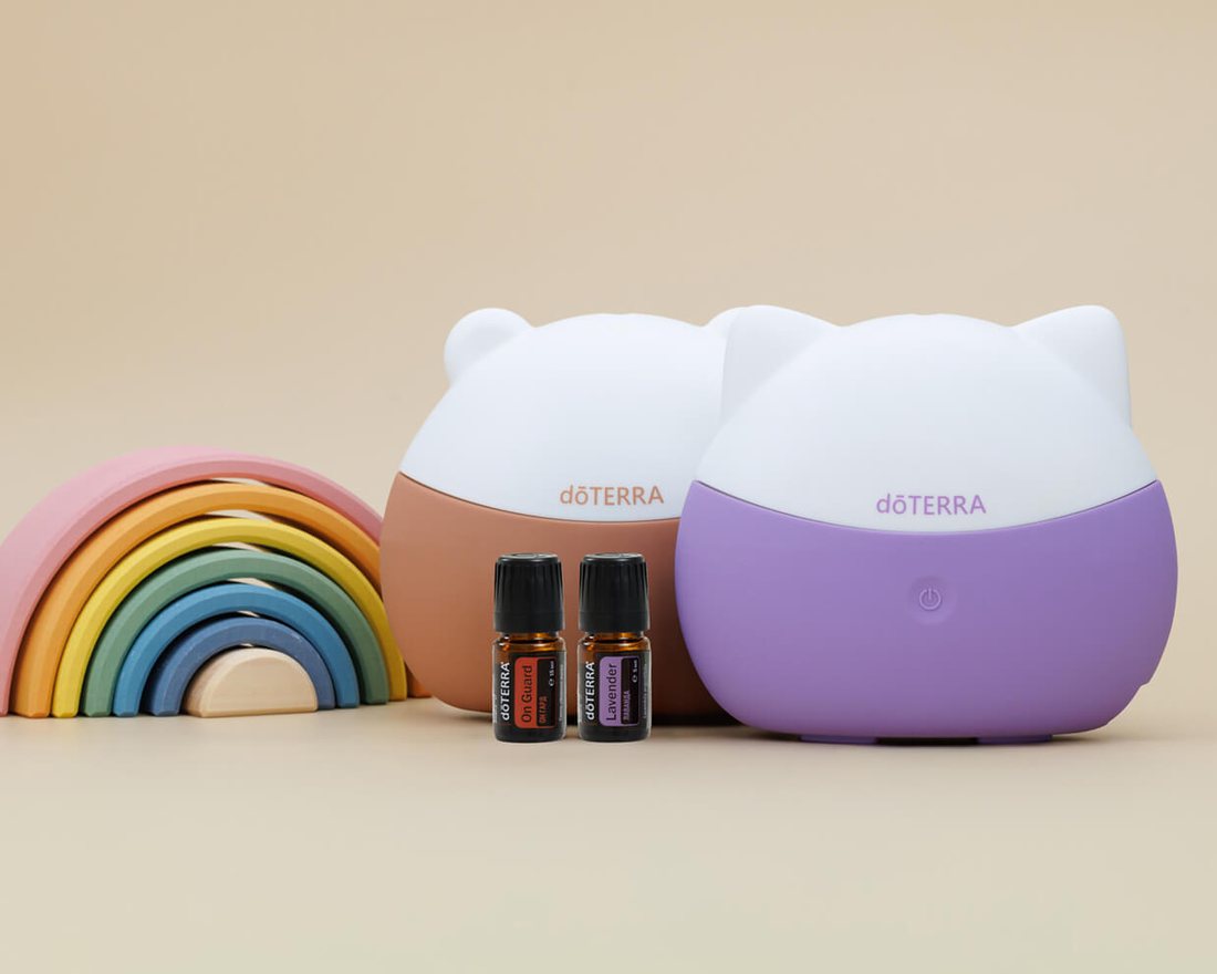 Наборы dōTERRA «Уютное мяу» и «Осенний защитник» с детскими диффузорами