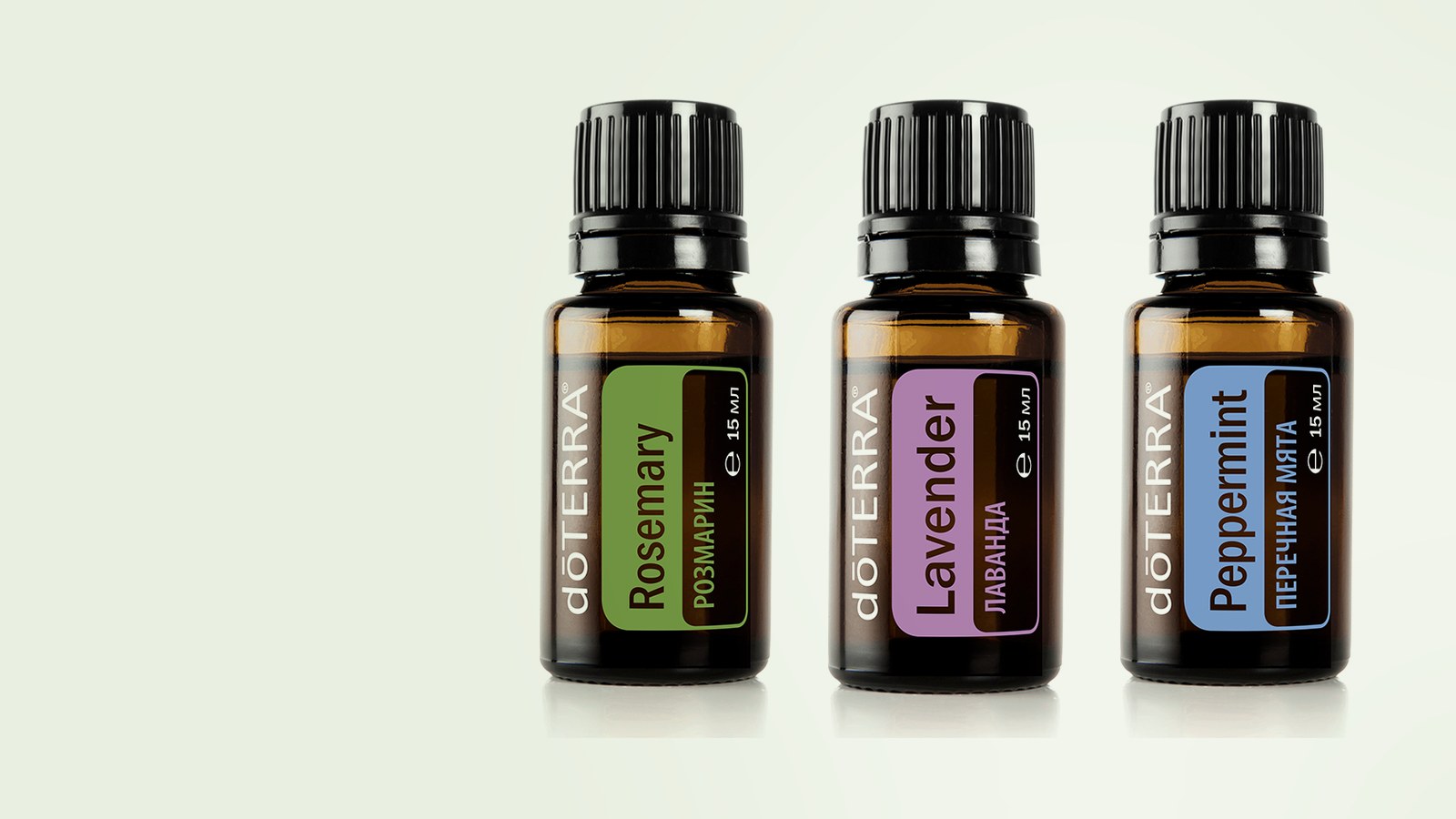 Розмарин, Лаванда, Перечная мята dōTERRA
